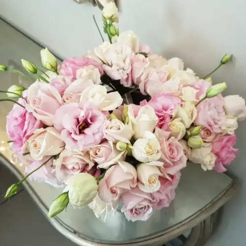 Pink- -White-Bouquets